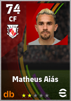 Matheus Aiás — CF, OVR 74, MAX 74