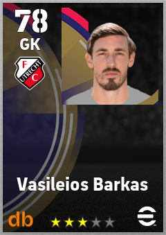 Vasileios Barkas — GK, OVR 78, MAX 78