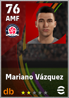 Mariano Vázquez — AMF, OVR 76, MAX 76