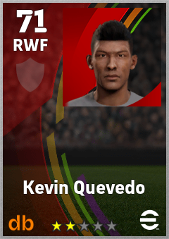 Kevin Quevedo — RWF, OVR 71, MAX 71