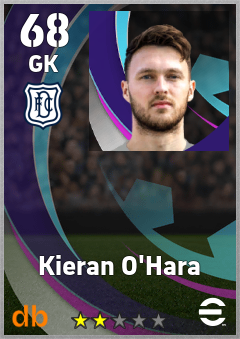 Kieran O'Hara — GK, OVR 68, MAX 68