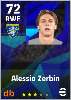 Alessio Zerbin — RWF, OVR 72, MAX 72