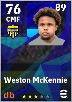 Weston McKennie eFootball player card