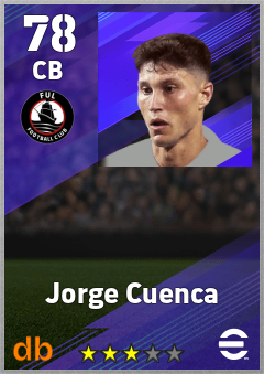 Jorge Cuenca — CB, OVR 78, MAX 78