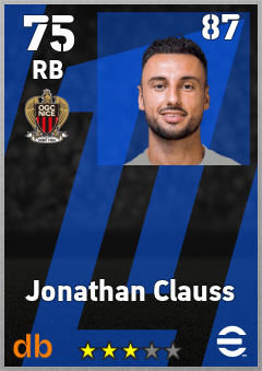 Jonathan Clauss eFootball player card