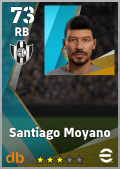 Santiago Moyano — RB, OVR 73, MAX 73
