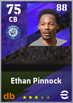 Ethan Pinnock — CB, OVR 75, MAX 88