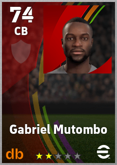 Gabriel Mutombo eFootball player card