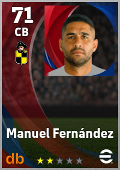 Manuel Fernández — CB, OVR 71, MAX 71