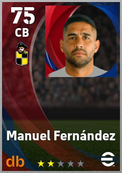 Manuel Fernández — CB, OVR 75, MAX 75