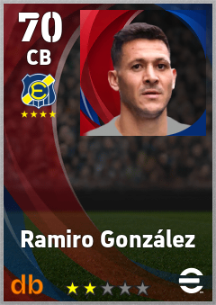 Ramiro González — CB, OVR 70, MAX 70