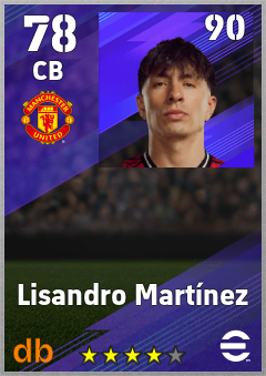 Lisandro Martínez eFootball player card