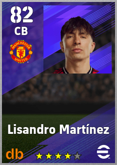 Lisandro Martínez eFootball player card