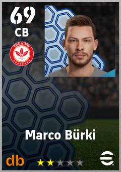 Marco Bürki — CB, OVR 69, MAX 69