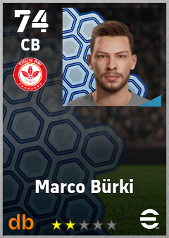 Marco Bürki eFootball player card