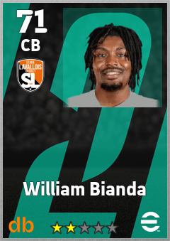 William Bianda eFootball player card