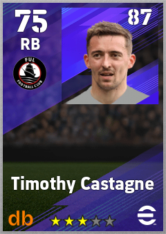Timothy Castagne eFootball player card