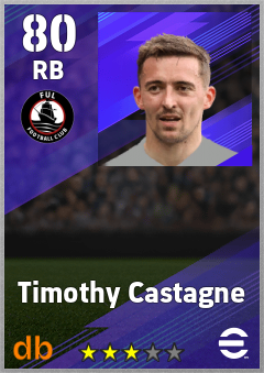 Timothy Castagne — RB, OVR 80, MAX 87