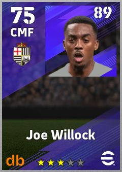 Joe Willock eFootball player card