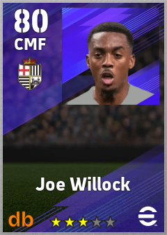 Joe Willock — CMF, OVR 80, MAX 89