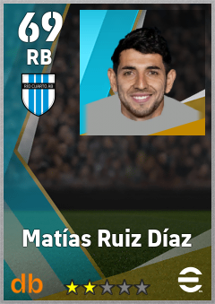 Matías Ruiz Díaz — RB, OVR 69, MAX 69