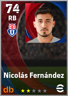 Nicolás Fernández — RB, OVR 74, MAX 74