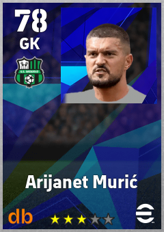 Arijanet Murić — GK, OVR 78, MAX 78