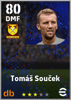 Tomáš Souček — DMF, OVR 80, MAX 88