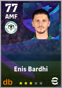 Enis Bardhi — AMF, OVR 77, MAX 77