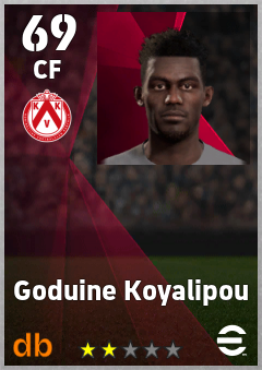 Goduine Koyalipou — CF, OVR 69, MAX 69
