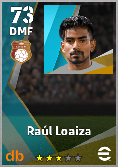 Raúl Loaiza — DMF, OVR 73, MAX 73