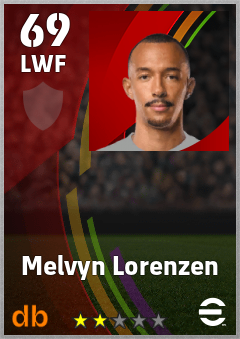 Melvyn Lorenzen eFootball player card