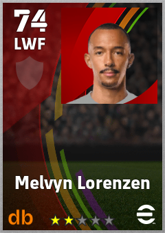 Melvyn Lorenzen eFootball player card