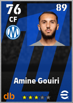 Amine Gouiri eFootball player card