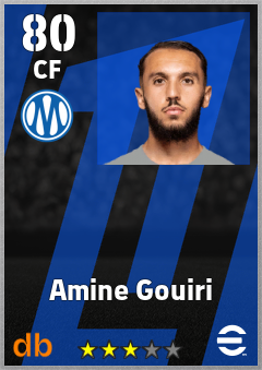 Amine Gouiri — CF, OVR 80, MAX 89