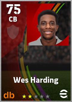 Wes Harding — CB, OVR 75, MAX 75