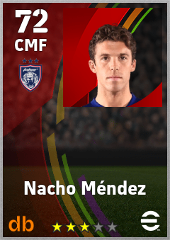 Nacho Méndez — CMF, OVR 72, MAX 72
