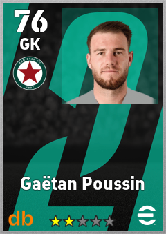 Gaëtan Poussin — GK, OVR 76, MAX 76