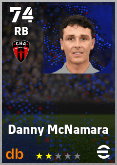 Danny McNamara — RB, OVR 74, MAX 74