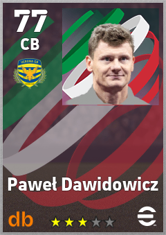 Paweł Dawidowicz eFootball player card
