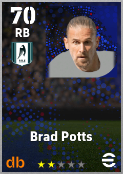 Brad Potts — RB, OVR 70, MAX 70