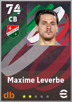 Maxime Leverbe — CB, OVR 74, MAX 74