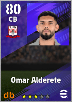 Omar Alderete — CB, OVR 80, MAX 80