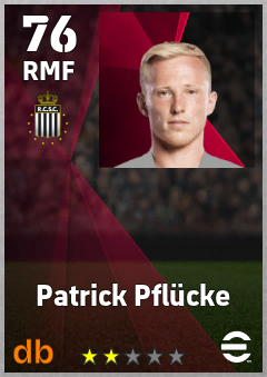 Patrick Pflücke — RMF, OVR 76, MAX 76