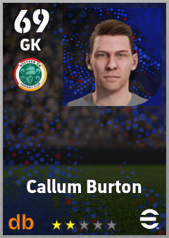 Callum Burton — GK, OVR 69, MAX 69