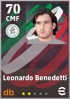 Leonardo Benedetti — CMF, OVR 70, MAX 70