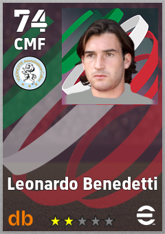 Leonardo Benedetti — CMF, OVR 74, MAX 74