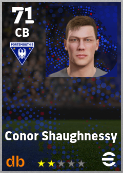 Conor Shaughnessy — CB, OVR 71, MAX 71