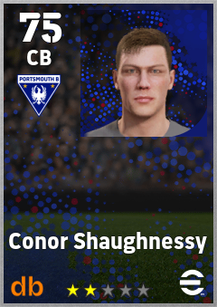 Conor Shaughnessy — CB, OVR 75, MAX 75