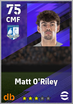 Matt O'Riley eFootball player card